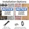 Signmission Clear Diesel OSHA Notice Sign, Plastic, 14in W x 10in L, 2PK OS-2PACK-NS-P-1014-L-10658 - alternate 5